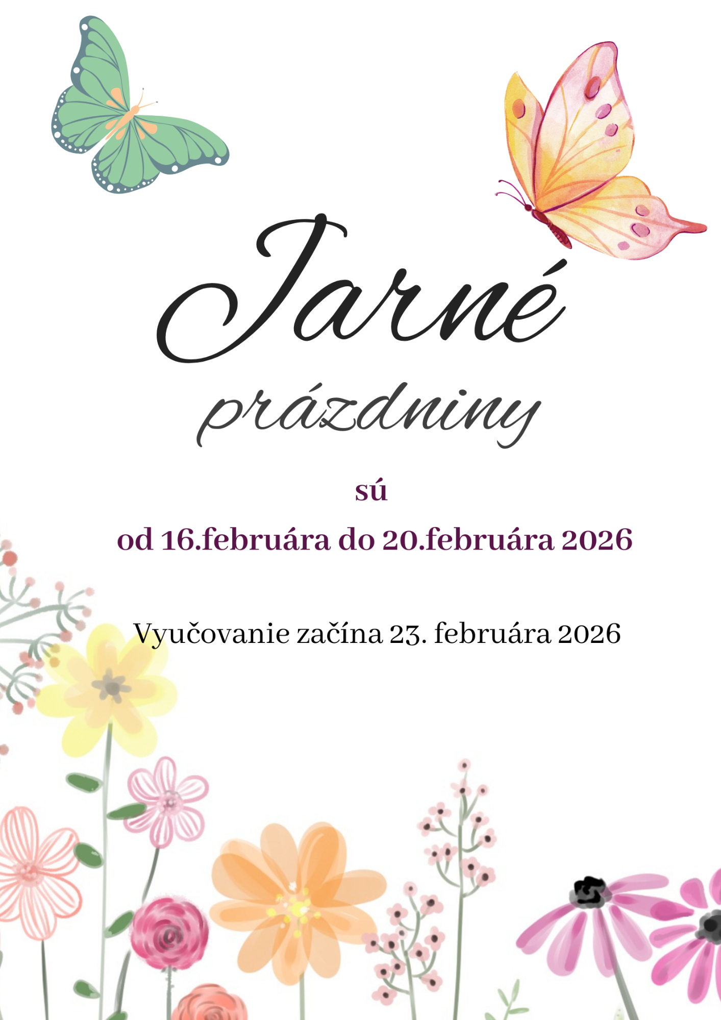 Jarné prázdniny - Obrázok 1