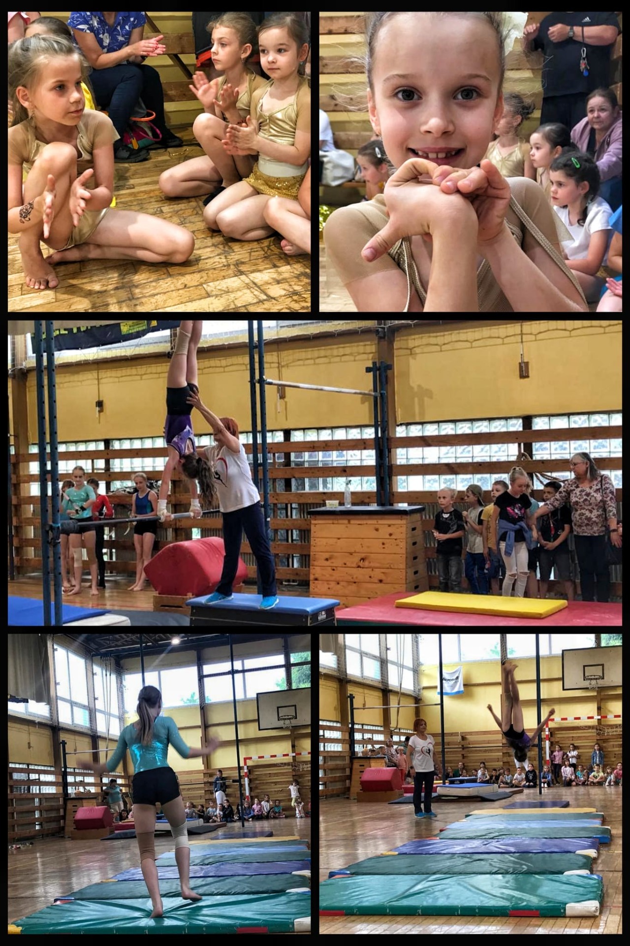 ŠKD na vystúpení našich šikovných gymnastiek pod vedením p. Evky Horkavej - Obrázok 2