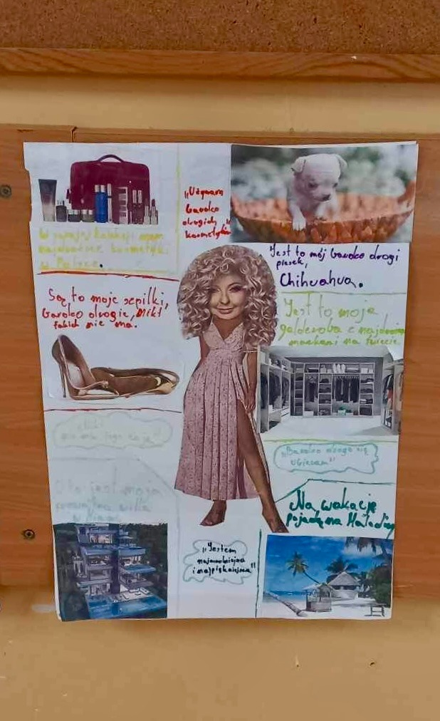 Prace uczennic i uczniów klasy 7a inspirowane satyrą Ignacego Krasickiego "Żona modna" - Obrazek 8