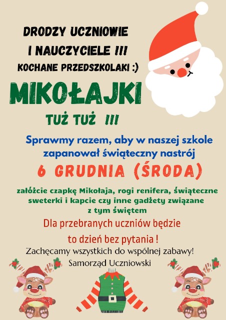 Szkolne Mikołajki - Obrazek 1