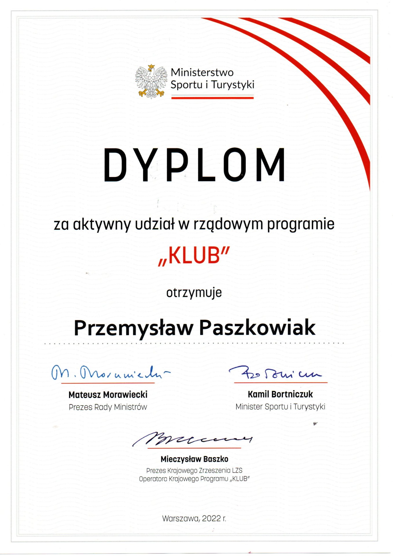 Nagroda ministerialna  dla Zespołu Szkół w Zasutowie za udział w rządowym programie „KLUB” - Obrazek 2