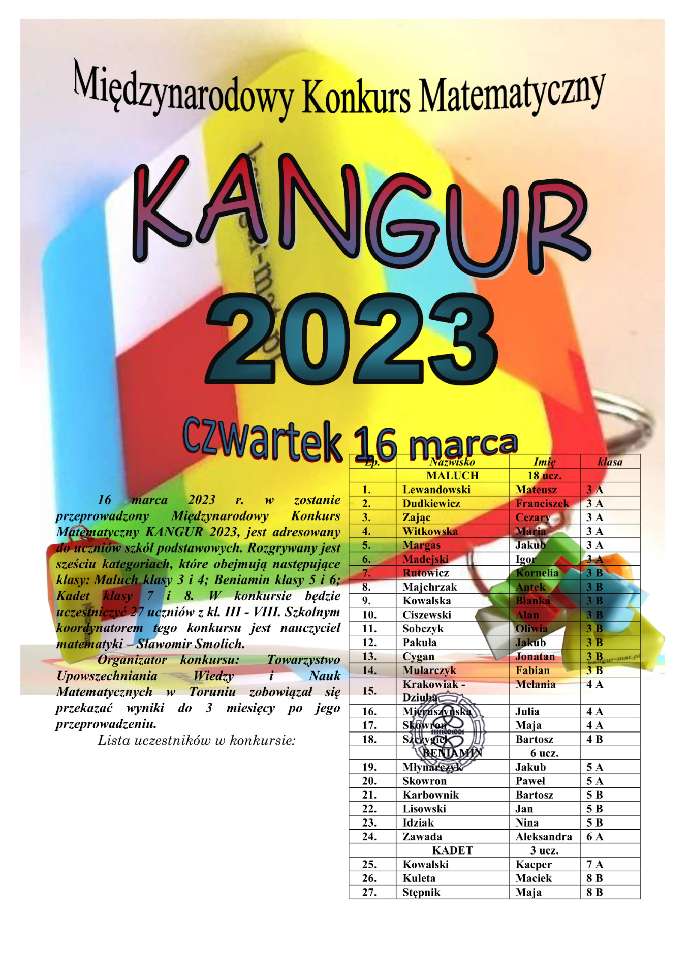 Kangur 2023 - Obrazek 1