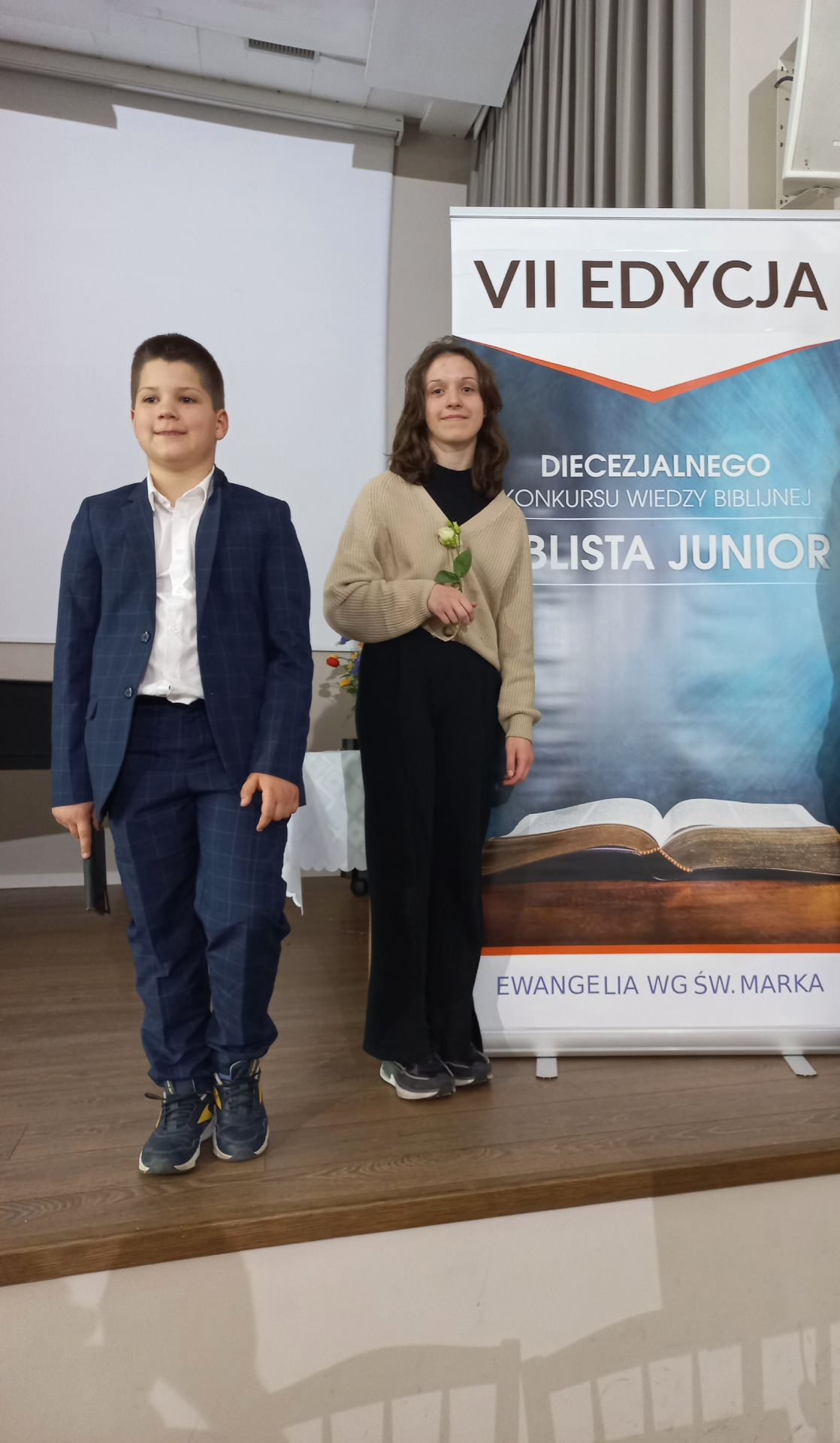  VII edycji Diecezjalnego Konkursu Wiedzy Biblijnej – Biblista Junior - Urszula Nowicka i Paweł Czerwiec