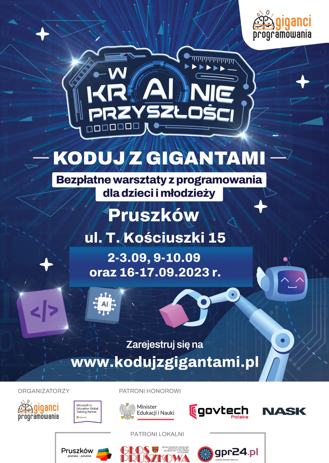 Giganci Programowania w Pruszkowie zapraszają na bezpłatną naukę programowania!  - Obrazek 1