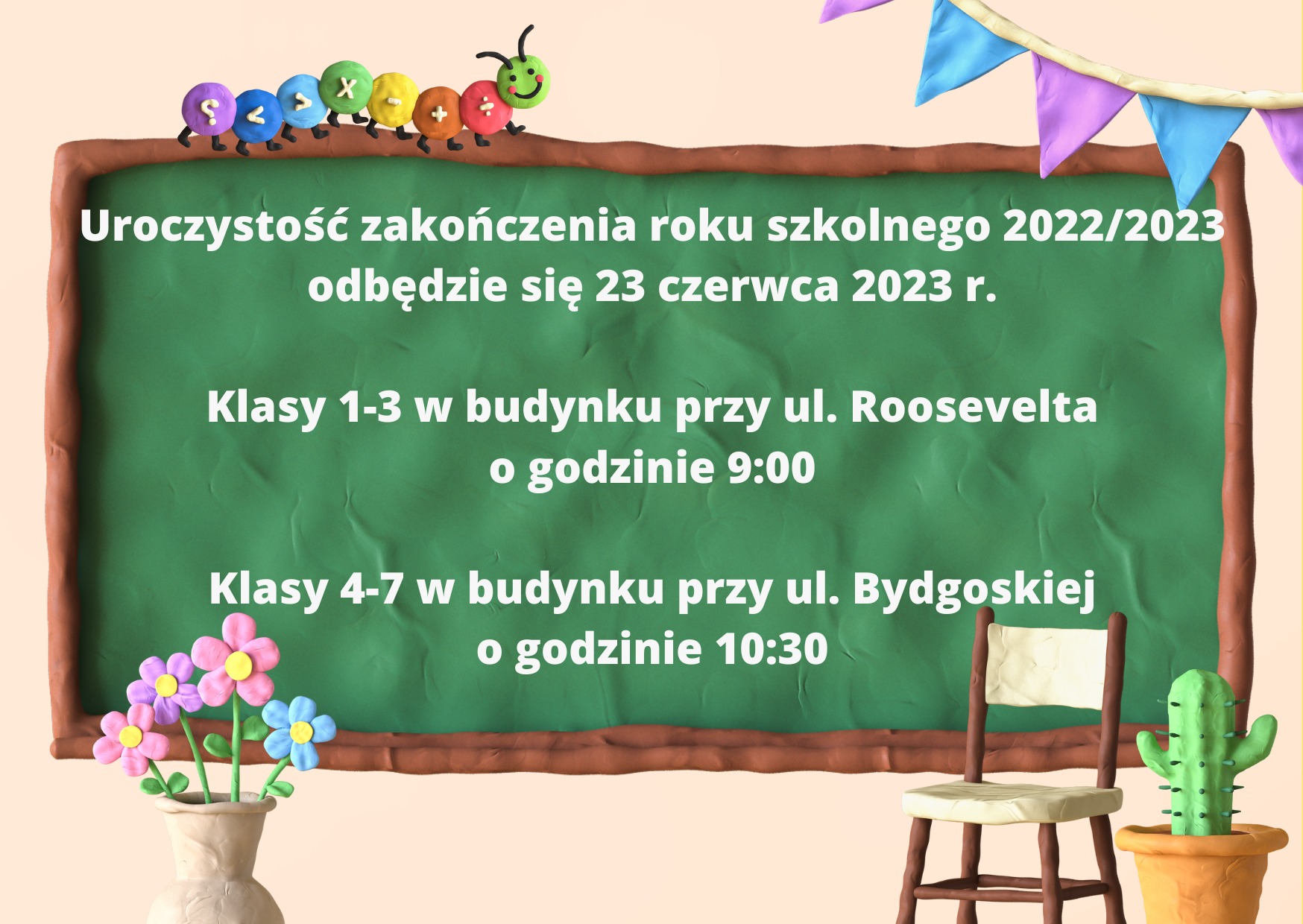 Informacja o zakończeniu roku szkolnego 2022/2023