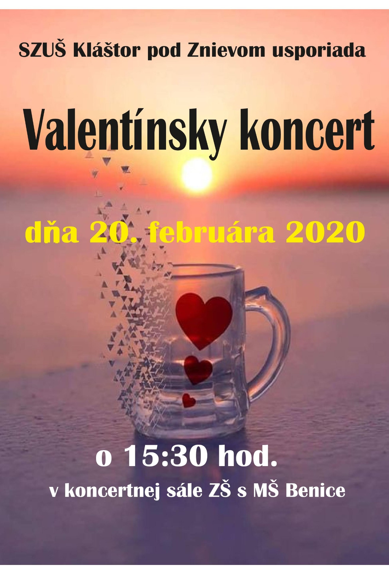 Valenínsky koncert v ZŠ Benice  - Obrázok 1