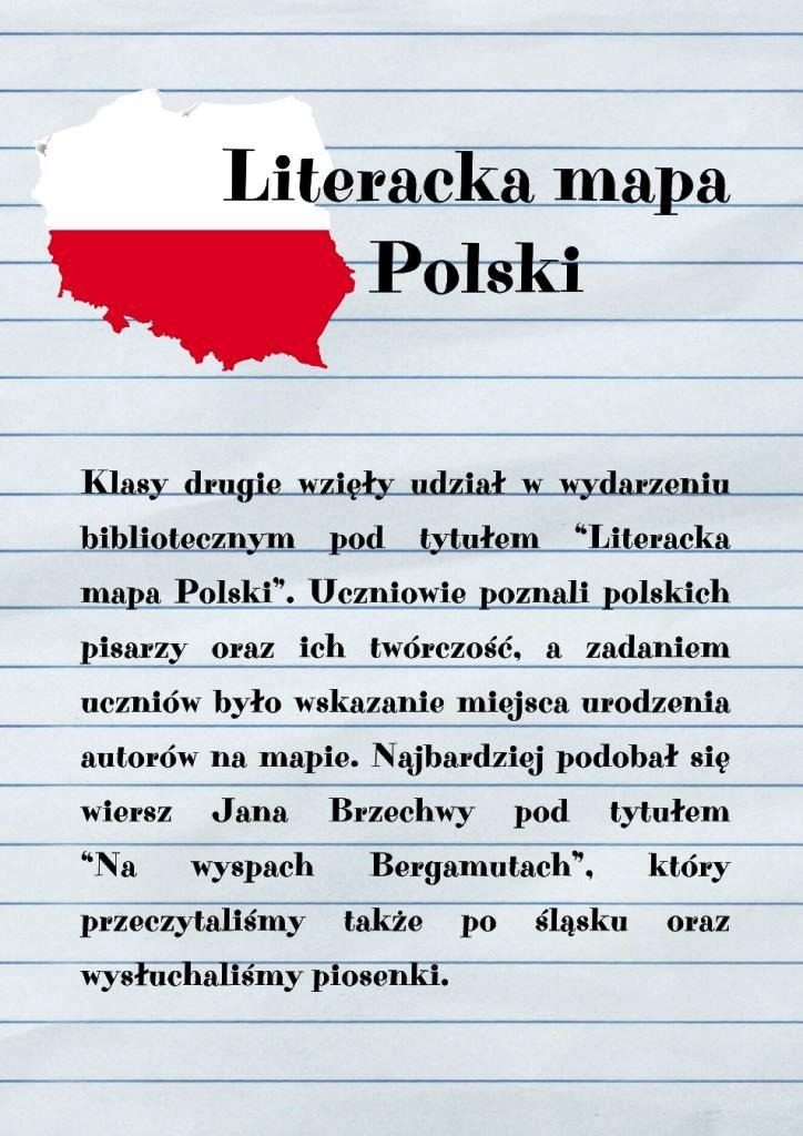 Literacka mapa Polski - Obrazek 1