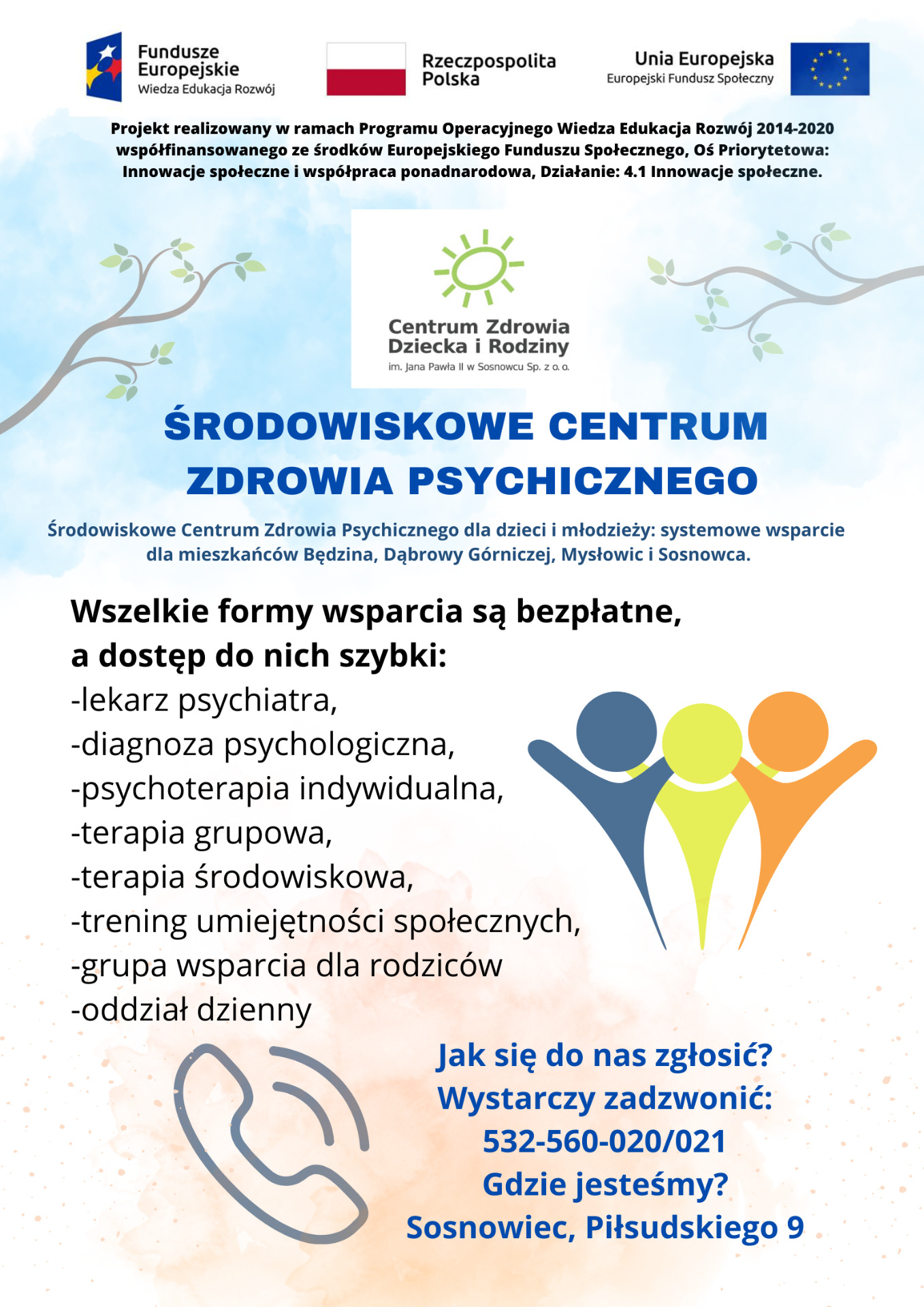 Środowiskowe Centrum Zdrowia Psychicznego w Sosnowcu - Obrazek 1