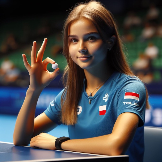 tenisistka z Polski wg AI