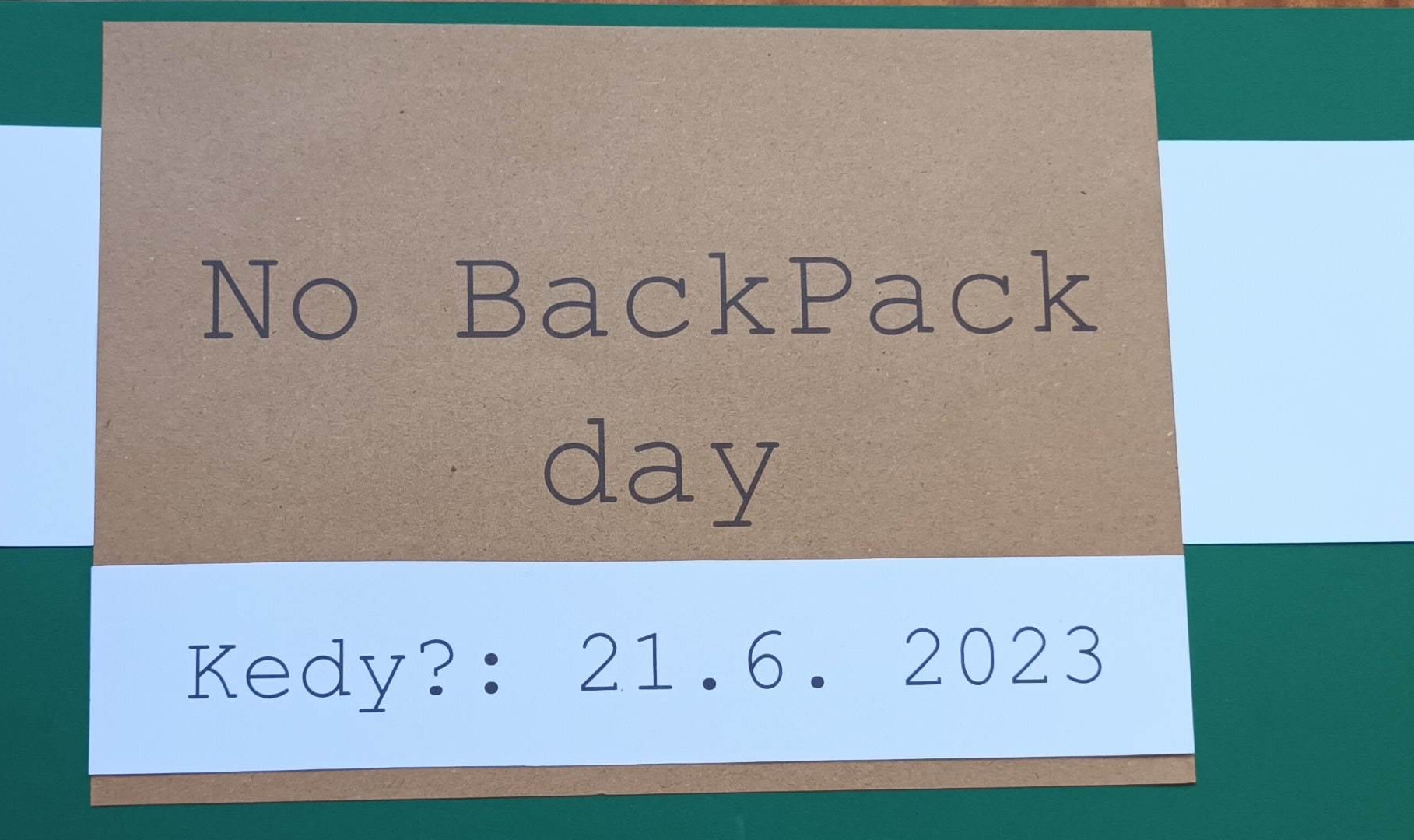 No BackPack Day - Obrázok 2