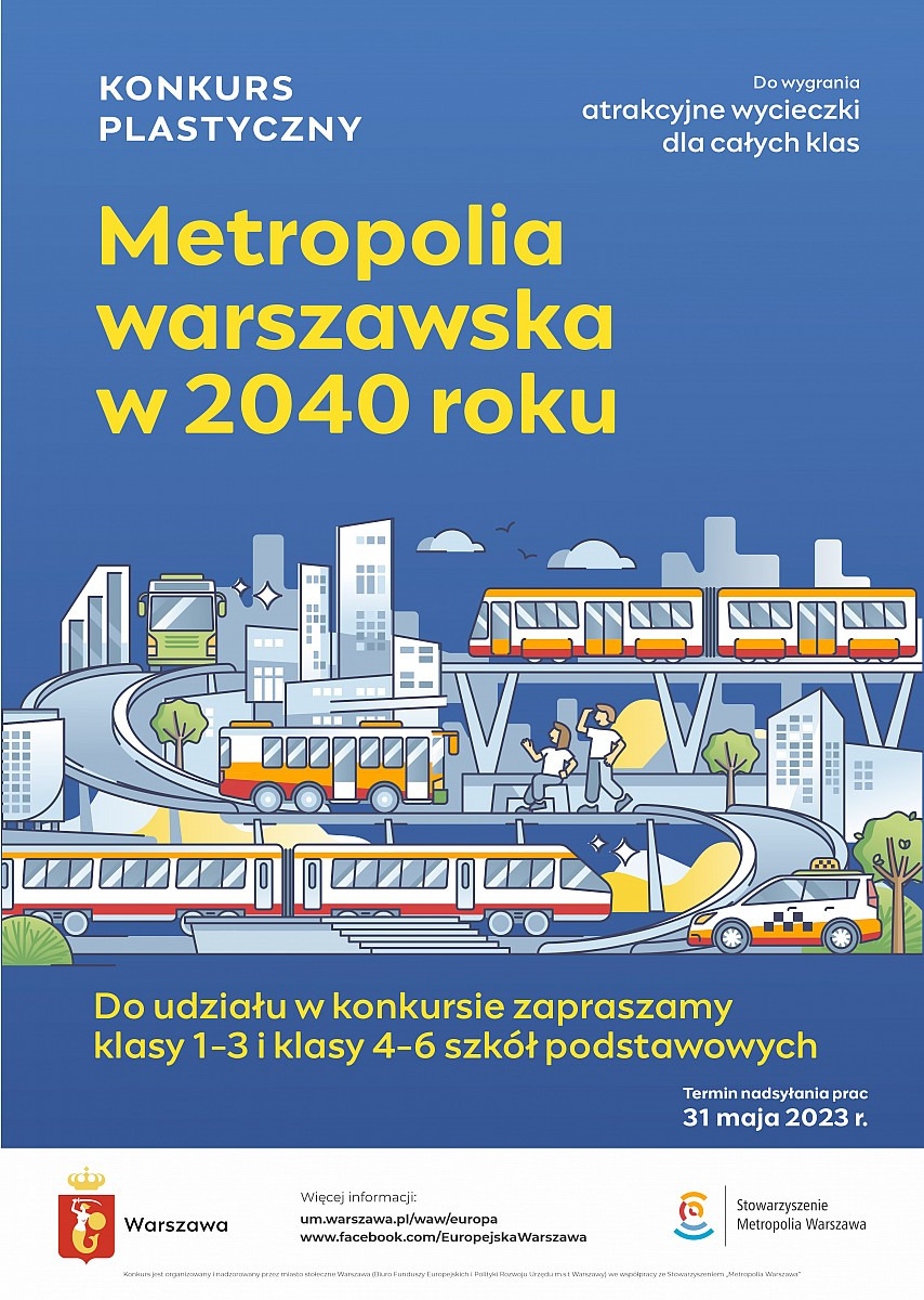 Konkurs plastyczny dla klas 1-6 „Metropolia warszawska w 2040 roku” - Obrazek 1